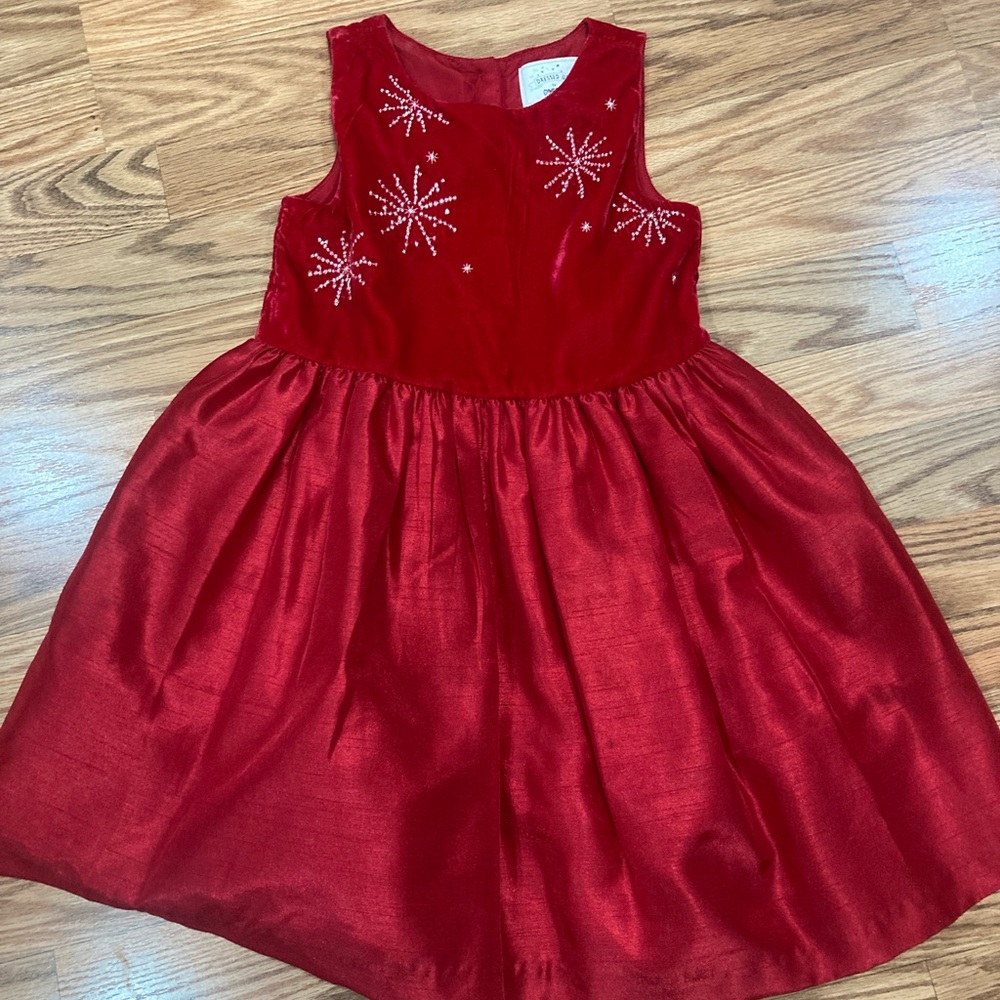 Gymboree holiday red sleeveless dress. Size 5t